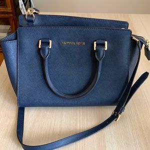 Michael Kors Navy Blue Crossbody Bag